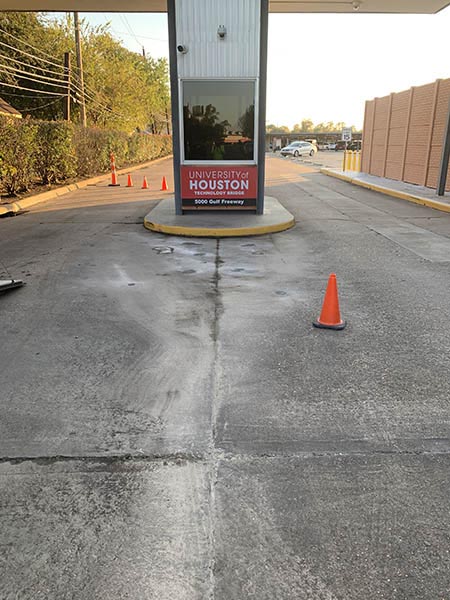 Commercial parking lot repair by Ro-Berg