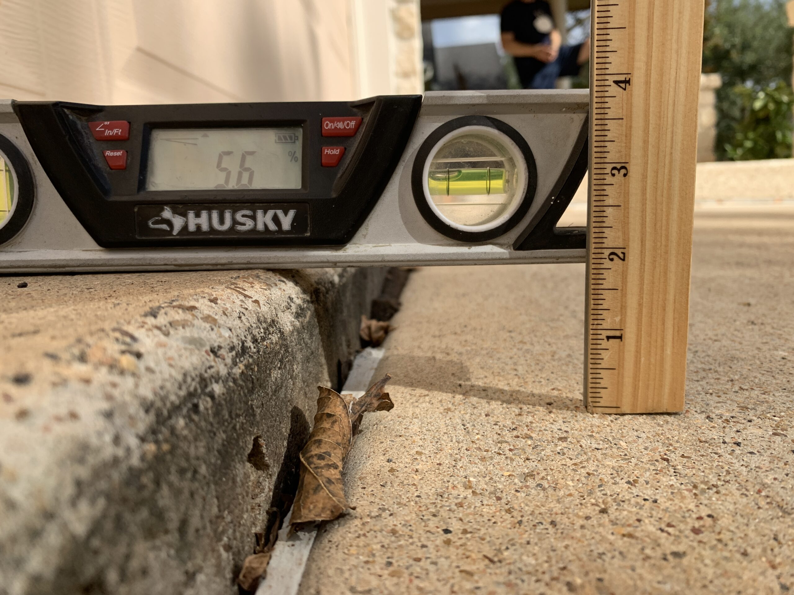 Uneven concrete sidewalk lift