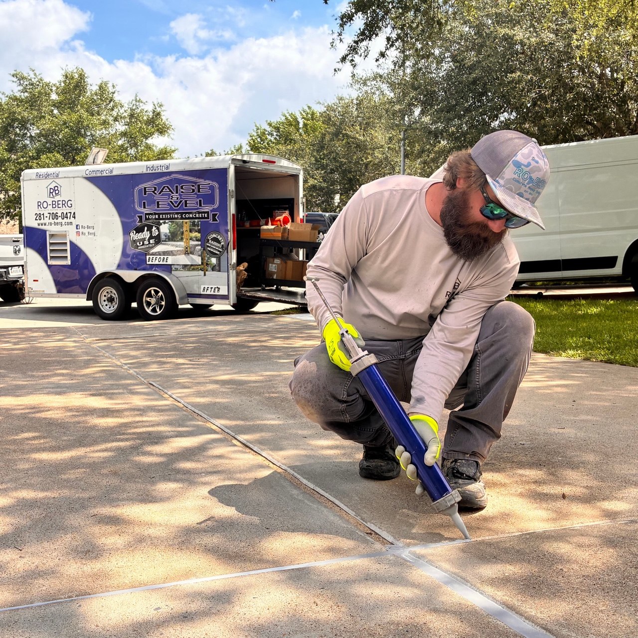 Luke Roach, owner of Ro-Berg Concrete Repair Specialist